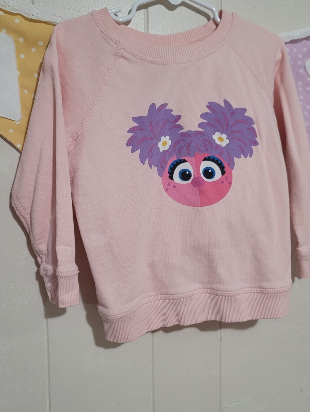 Hannah Anderson Pink Kids Sweatshirt with Purple Character Graphic Abby Size 3T